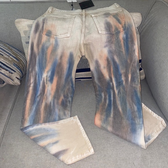 John Elliott - Straight Leg Crop Jean volcano dye size 27 NWT - Picture 3 of 9